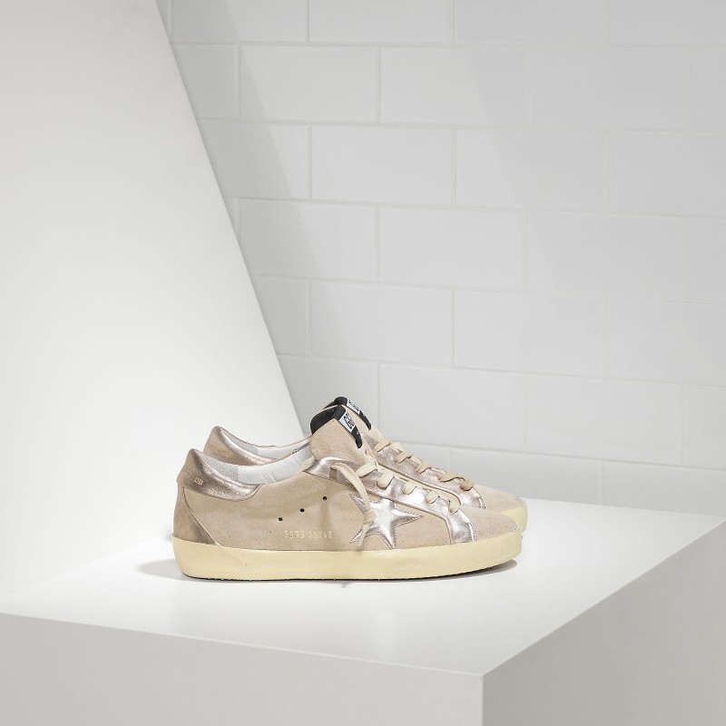 Golden Goose Super Star Bespoke Sneakers In Suede And Leather Star Women